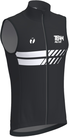 TeamAllOut Vindvest - Sort