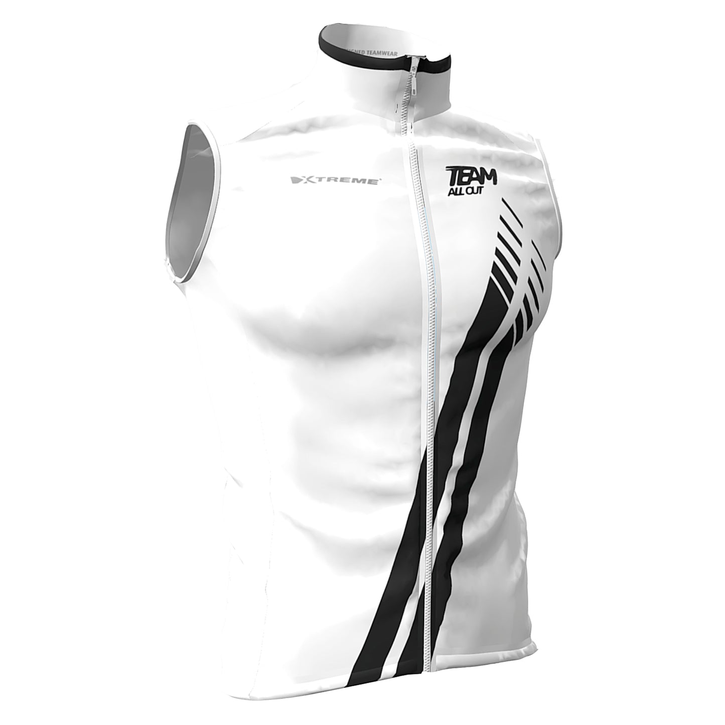 TeamAllOut Vindvest - Hvid